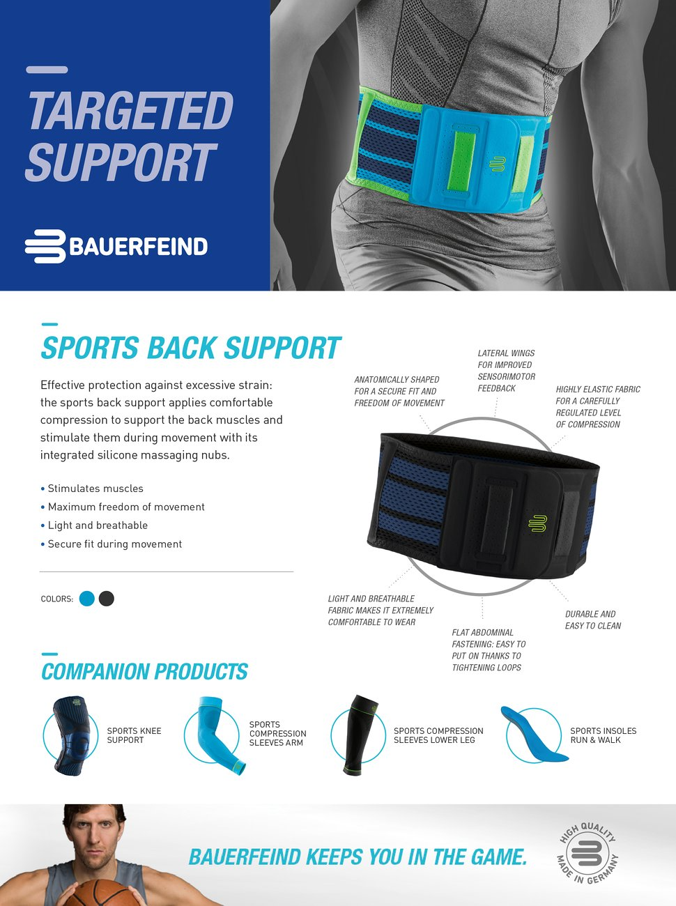 BAUERFEIND SPORTS BACK SUPPORT L