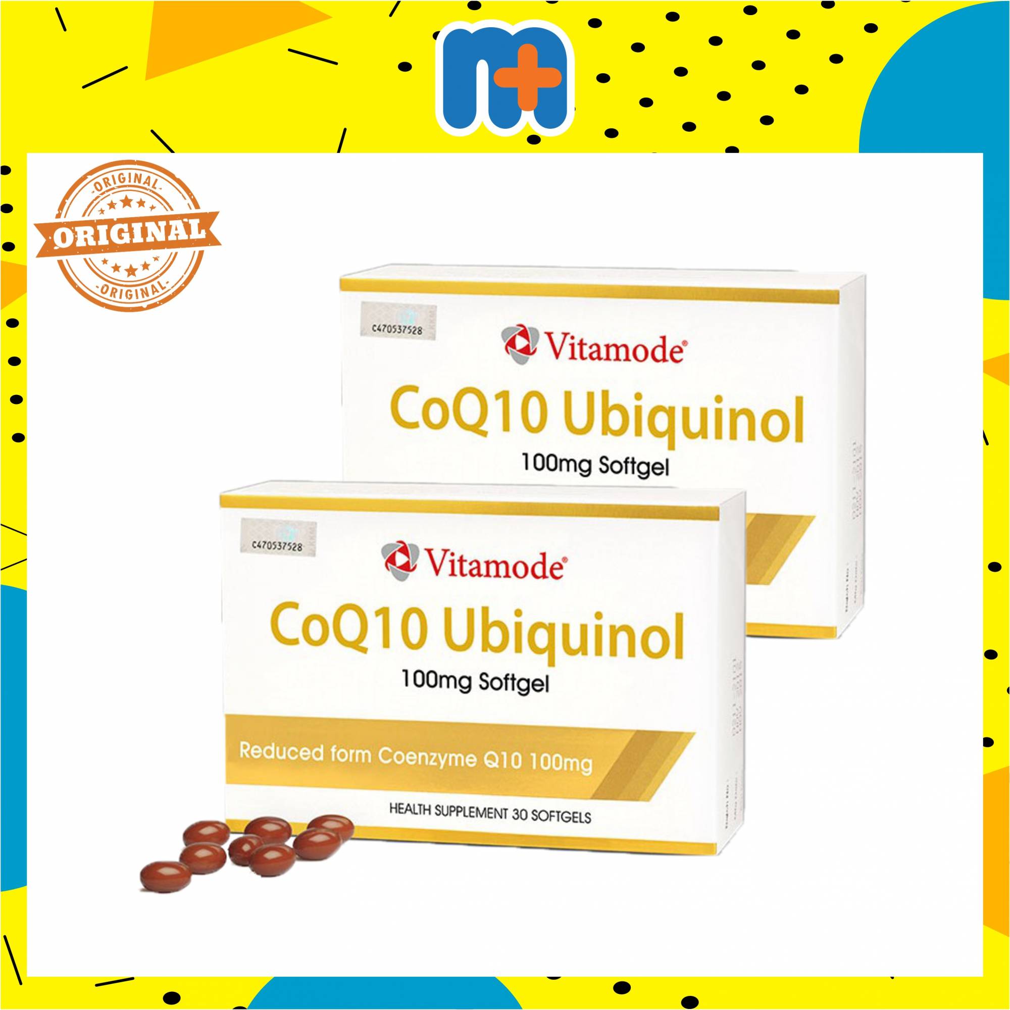 [MPLUS] VITAMODE COQ10 UBIQUINOL 100MG 30 SOFTGELS (TP)