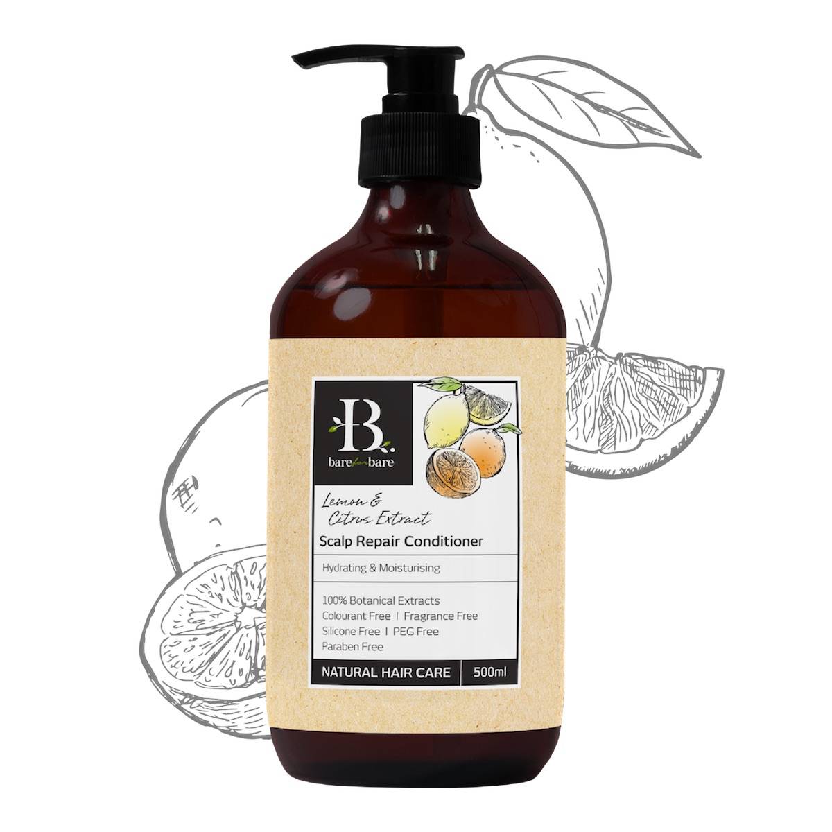 BARE FOR BARE NATURAL HAIR CARE SCALP REPAIR CONDITIONER (LEMON