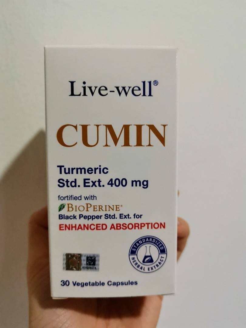 [MPLUS] LIVEWELL Cumin 400Mg 30 Vege Capsules