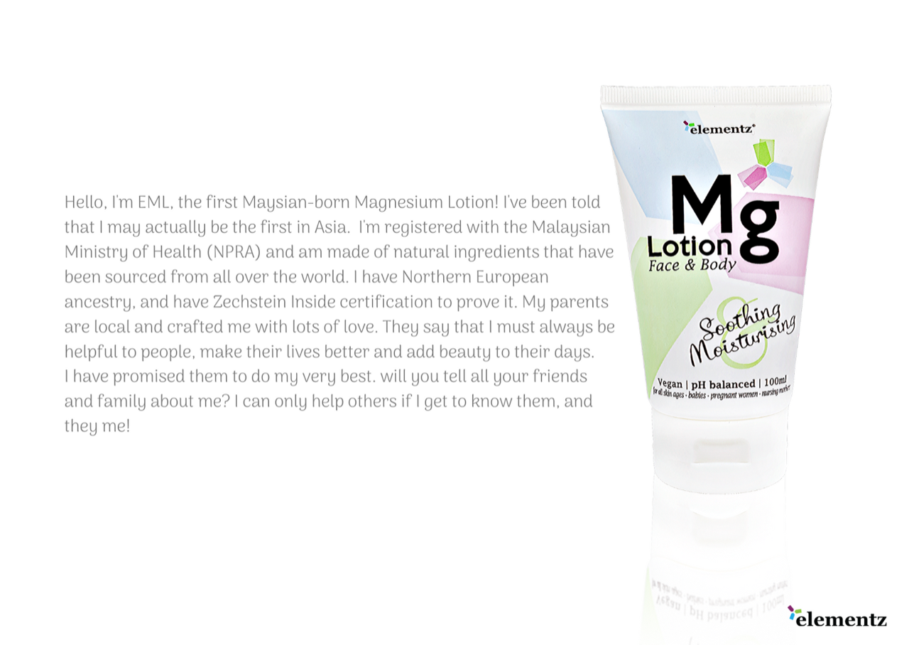 ELEMENTZ MAGNESIUM FACE AND BODY LOTION 100ML