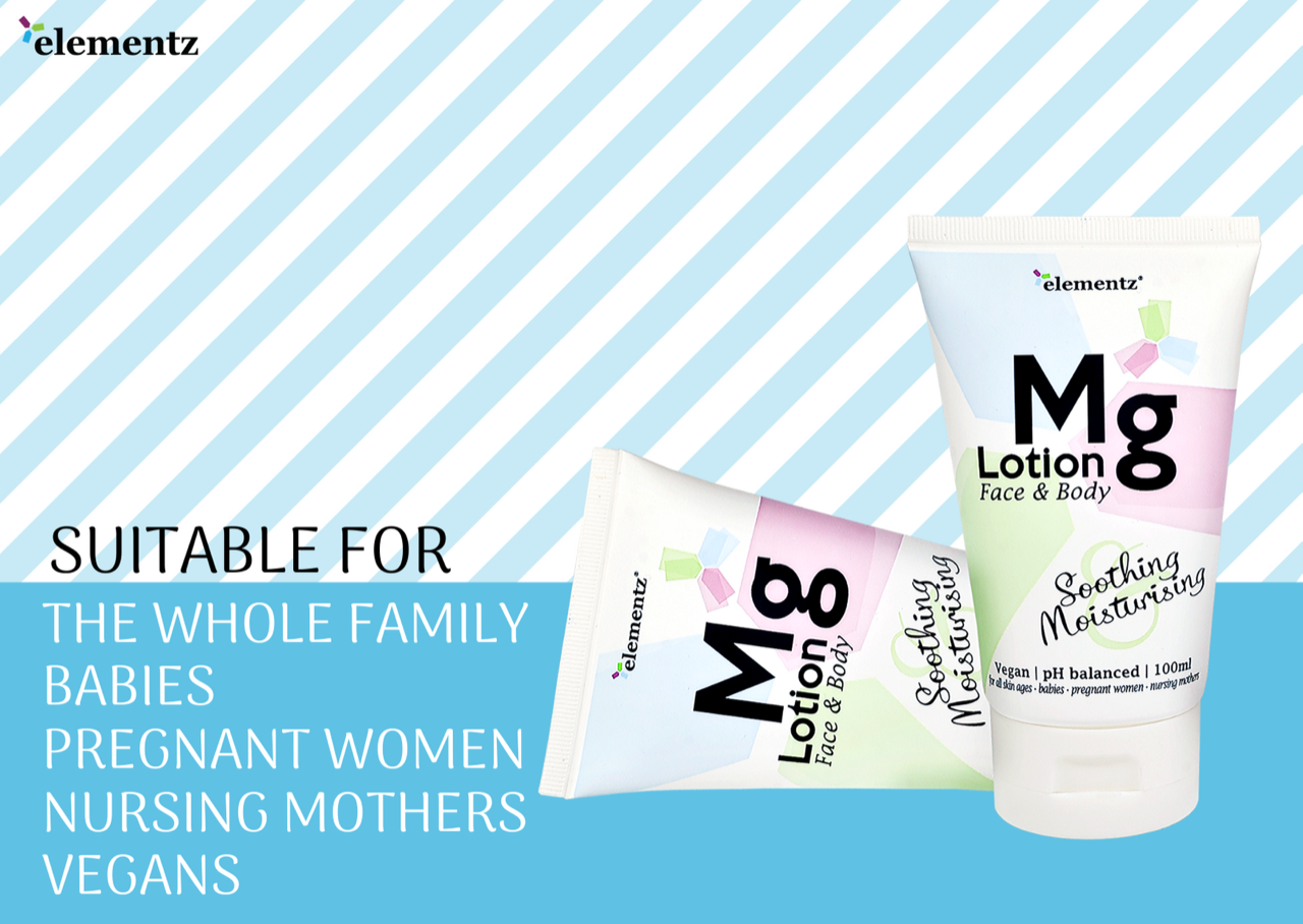 ELEMENTZ MAGNESIUM FACE AND BODY LOTION 100ML
