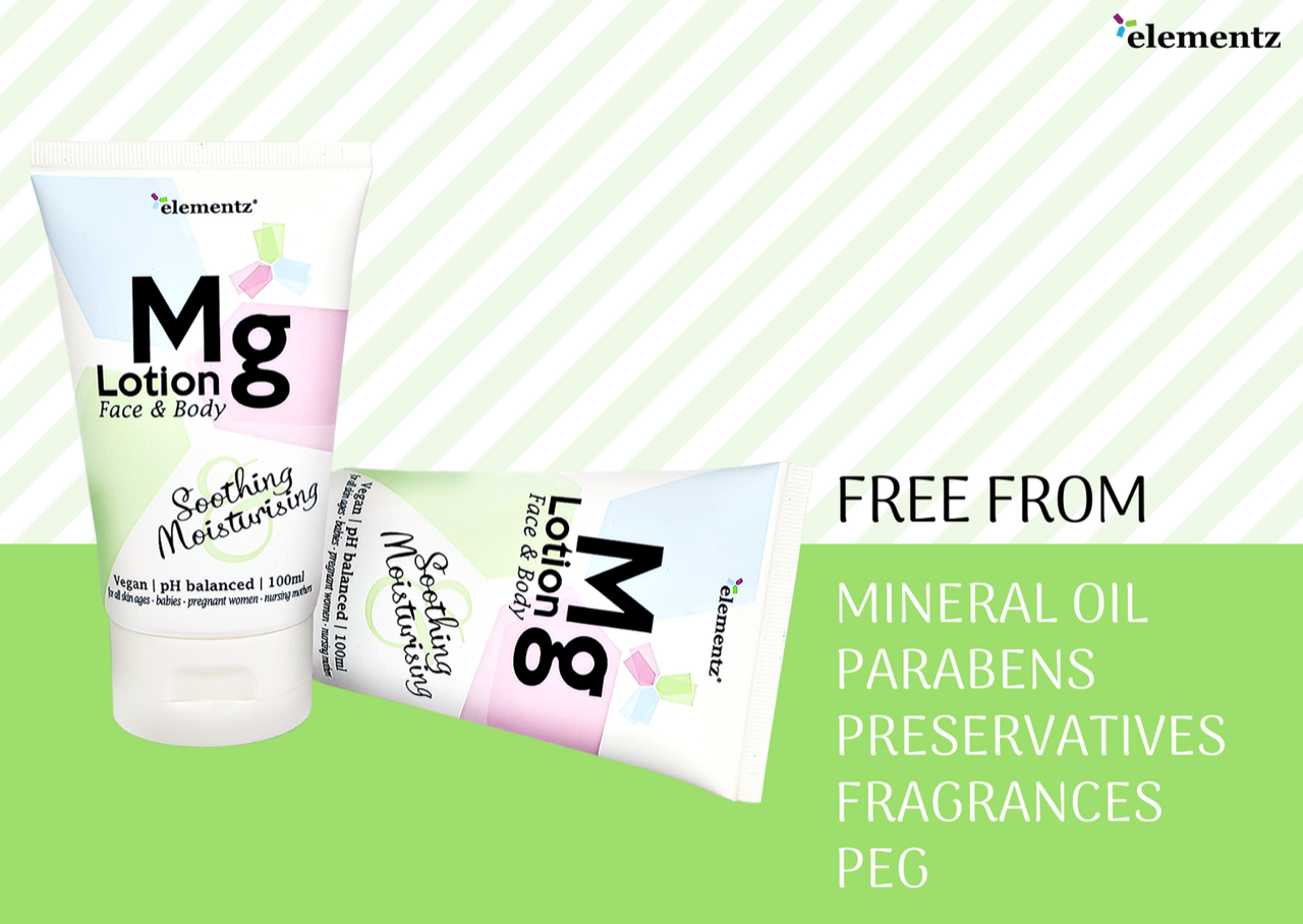 ELEMENTZ MAGNESIUM FACE AND BODY LOTION 100ML