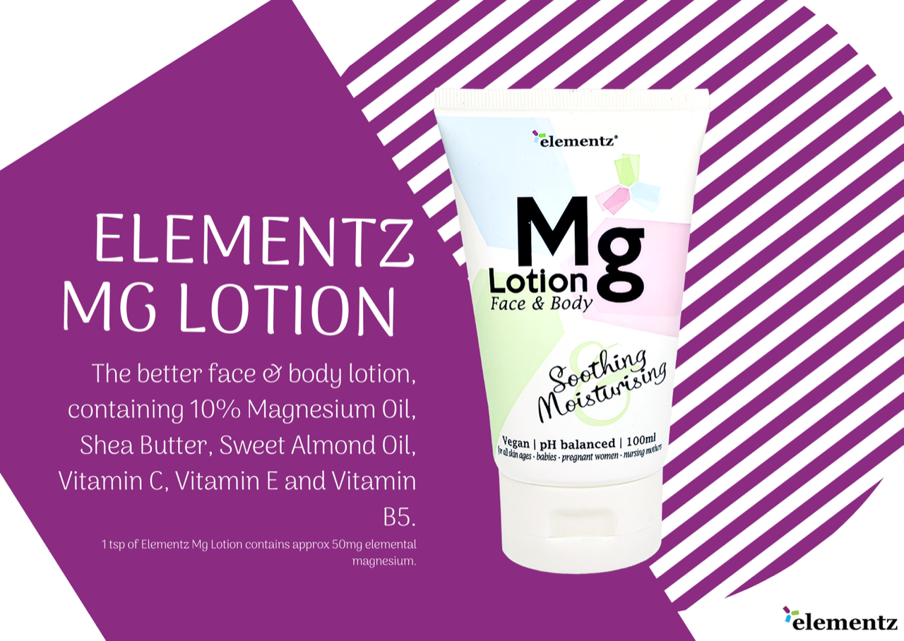 ELEMENTZ MAGNESIUM FACE AND BODY LOTION 100ML