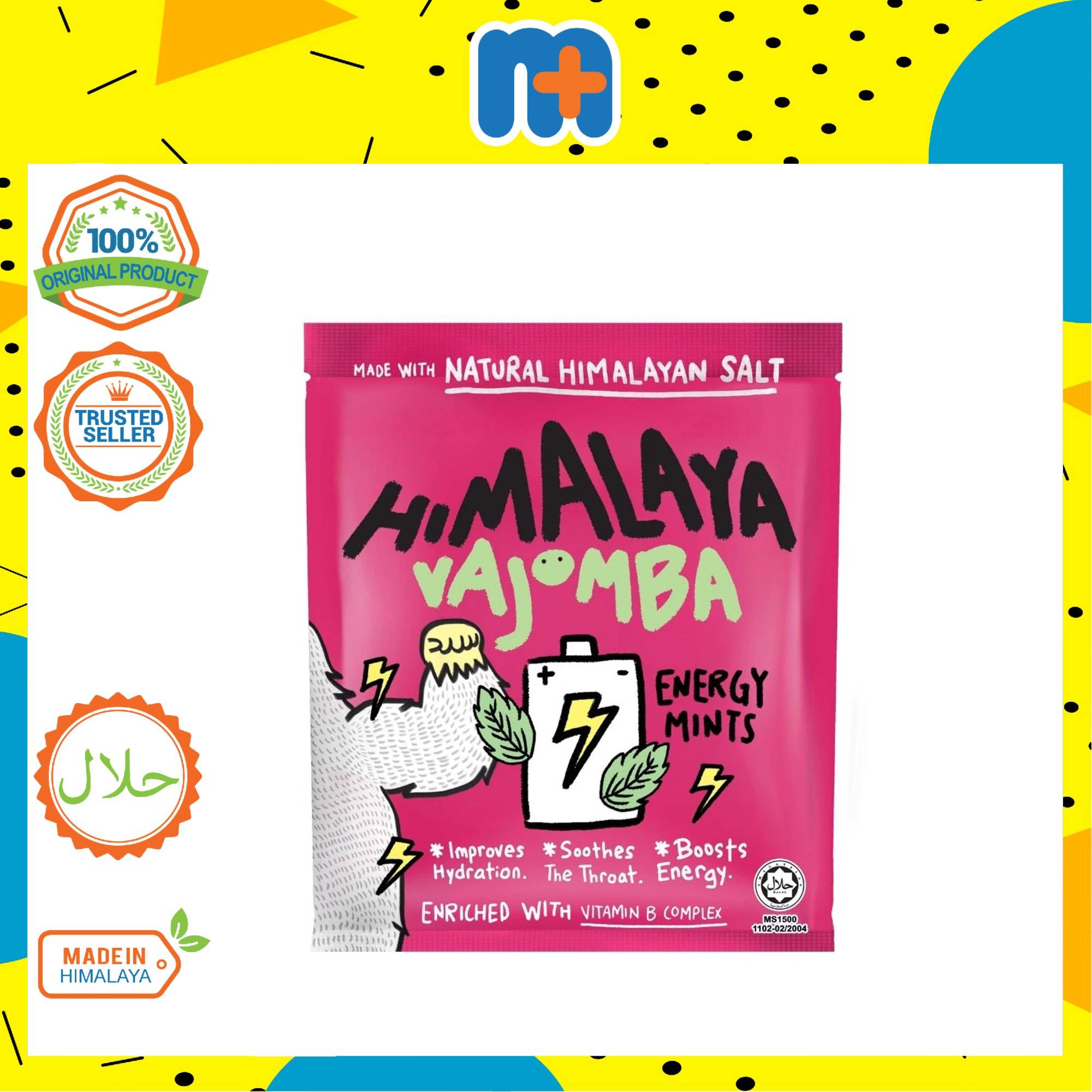 HIMALAYA SALT SPORTS CANDY VAJOMBA ACTIWHOOSH MINTS 15G 1'S