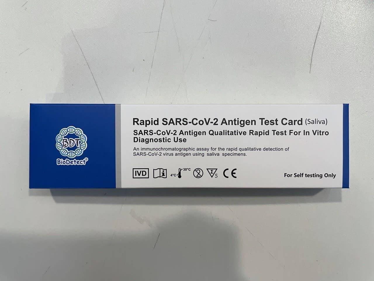 BIODETECT Rapid Antigen Saliva Test Kit 1s
