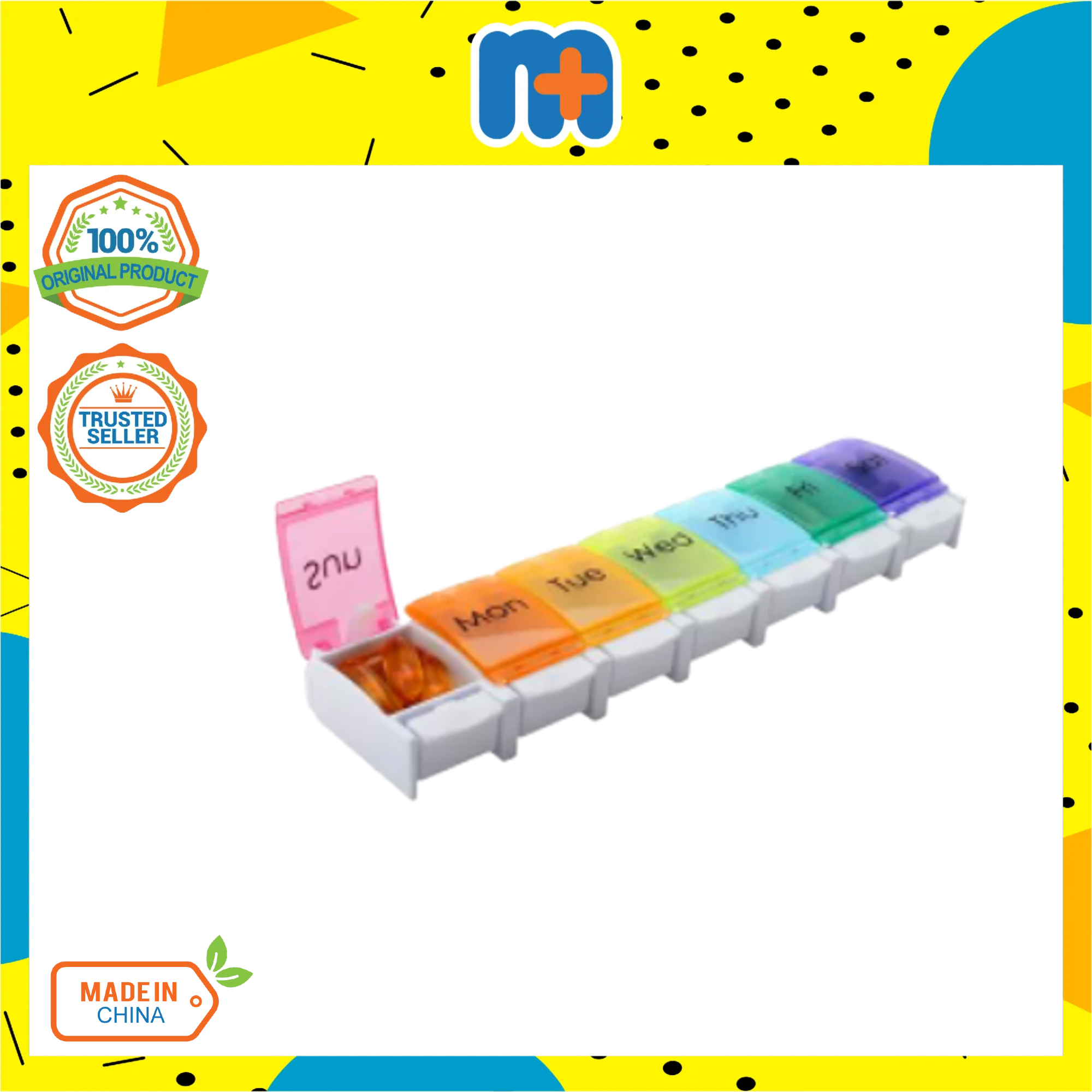 FULLICON 7 DAYS PUSH AND FLIP PILL ORGANIZER (S) MB025