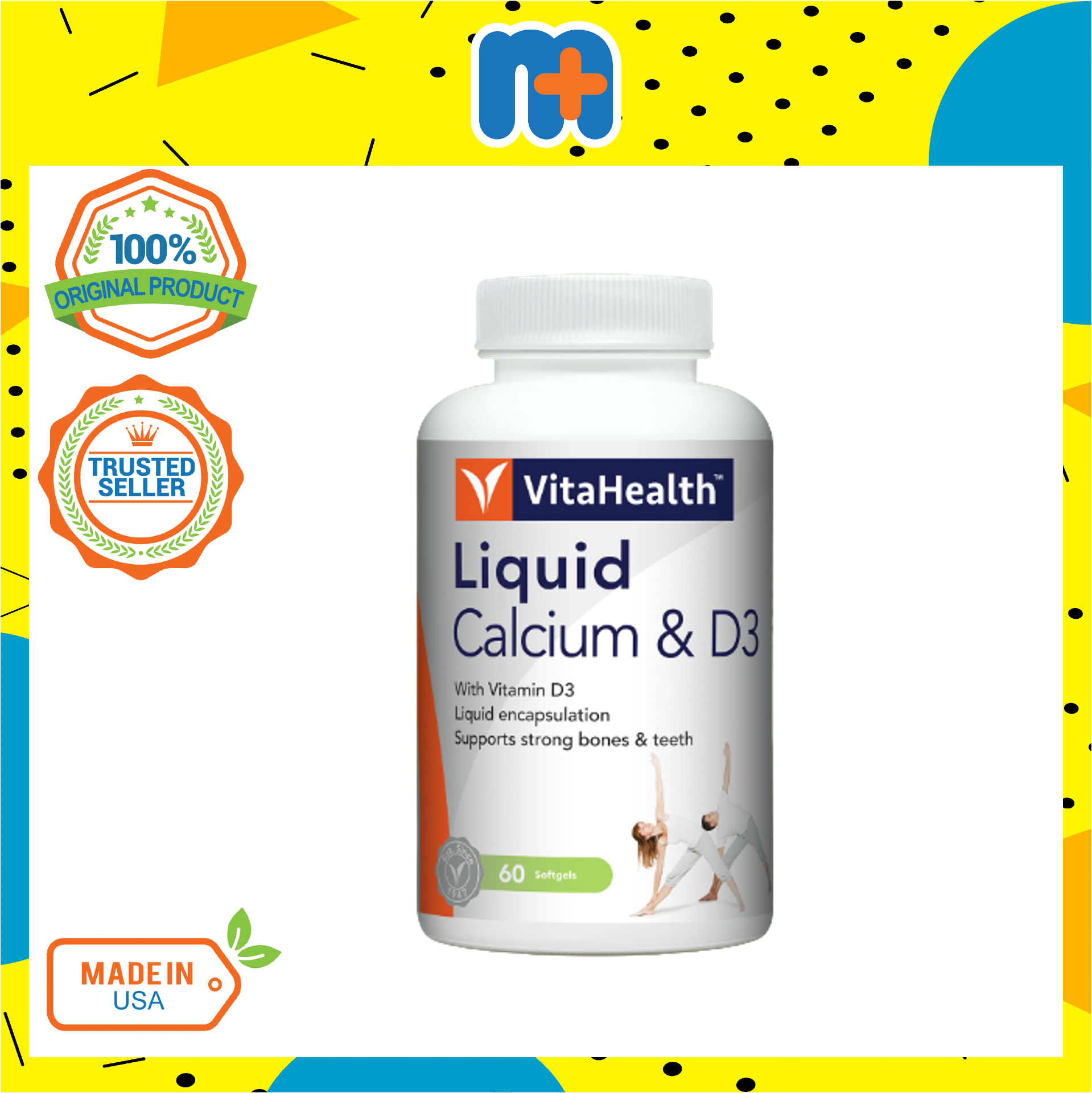 VITAHEALTH LIQUID CALCIUM & D3 SOFTGELS 60S