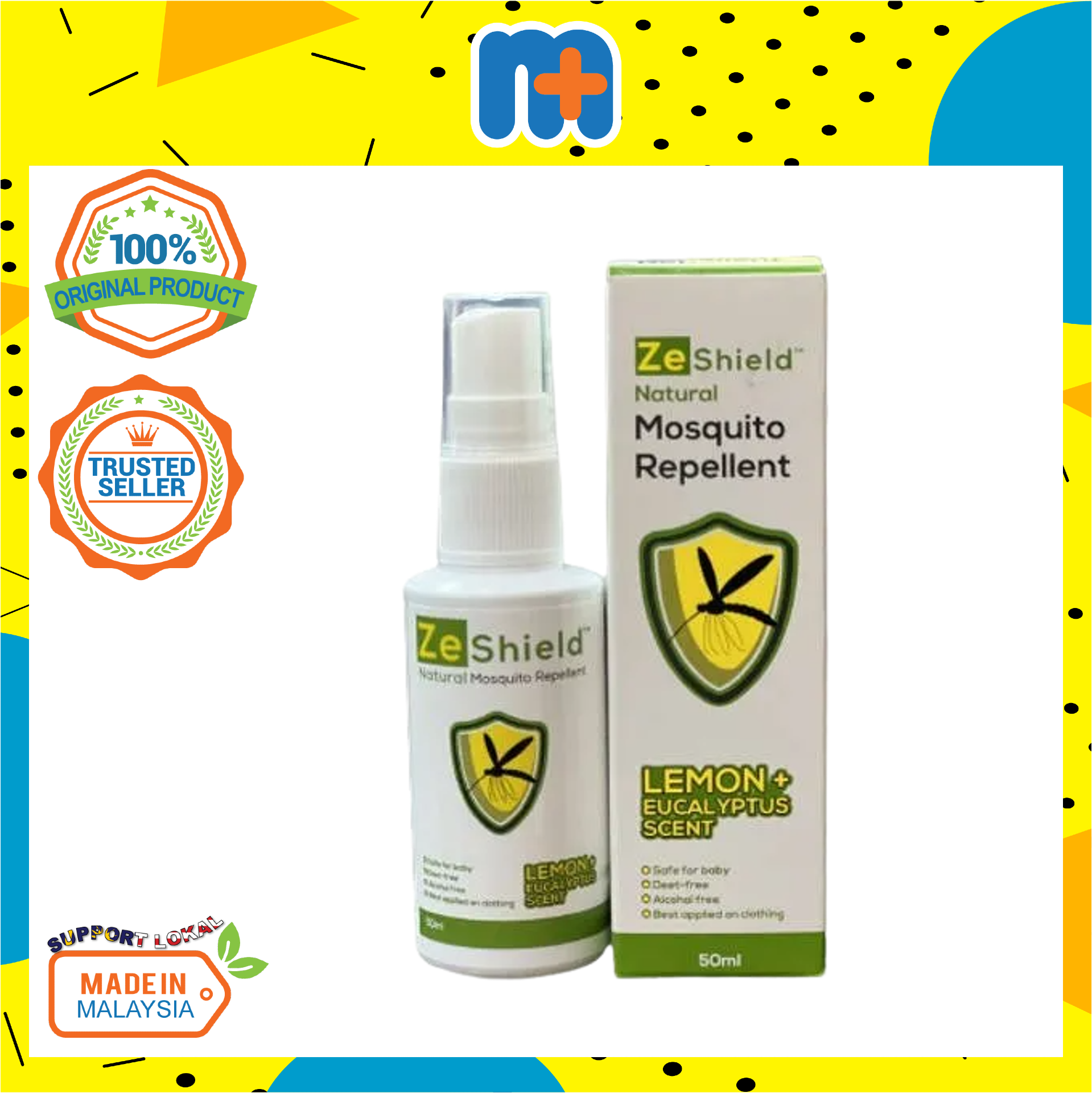 ZESHIELD NATURAL MOSQUITO REPELLENT 50ML