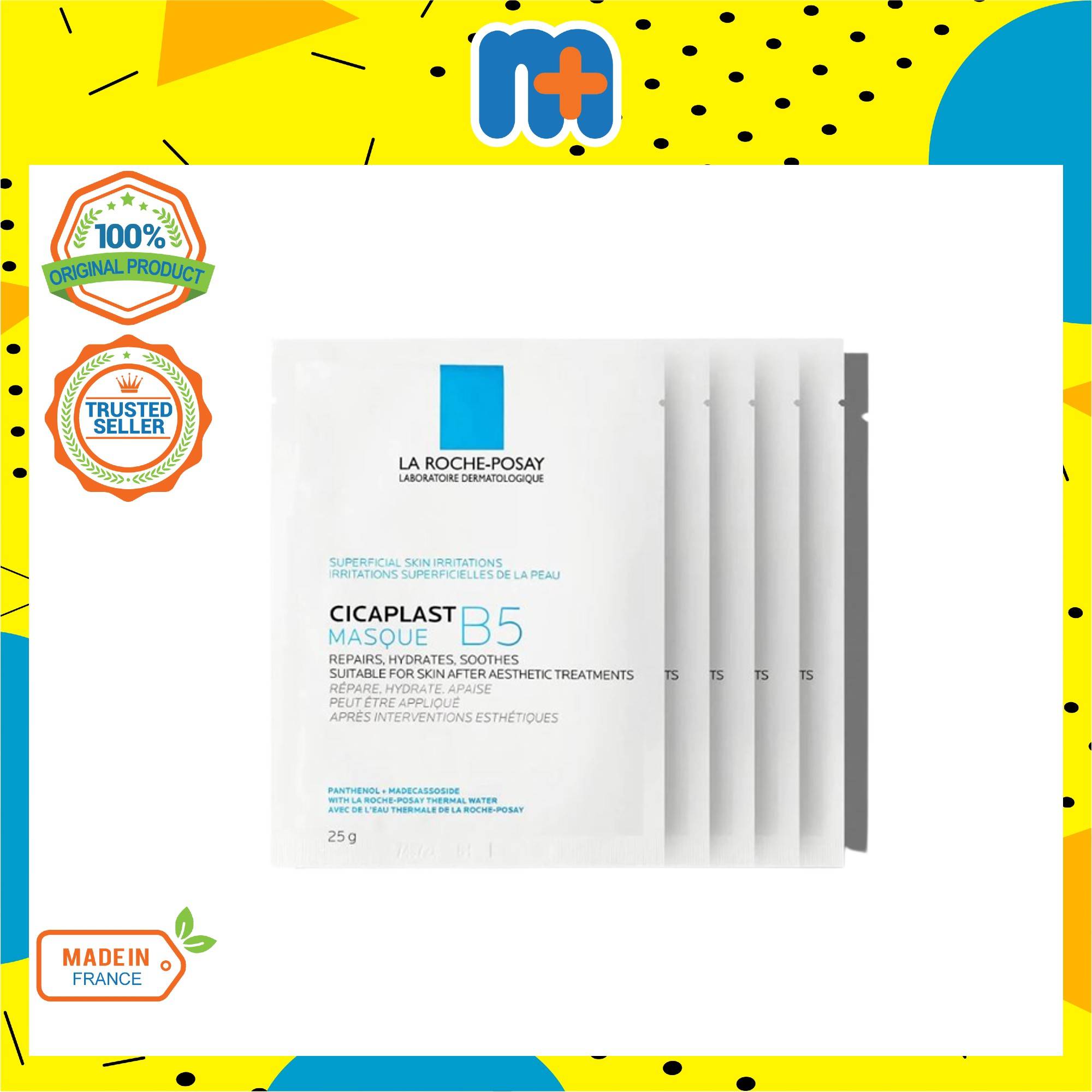 [MPLUS] LA ROCHE POSAY Cicaplast Mask B5 25G X 5