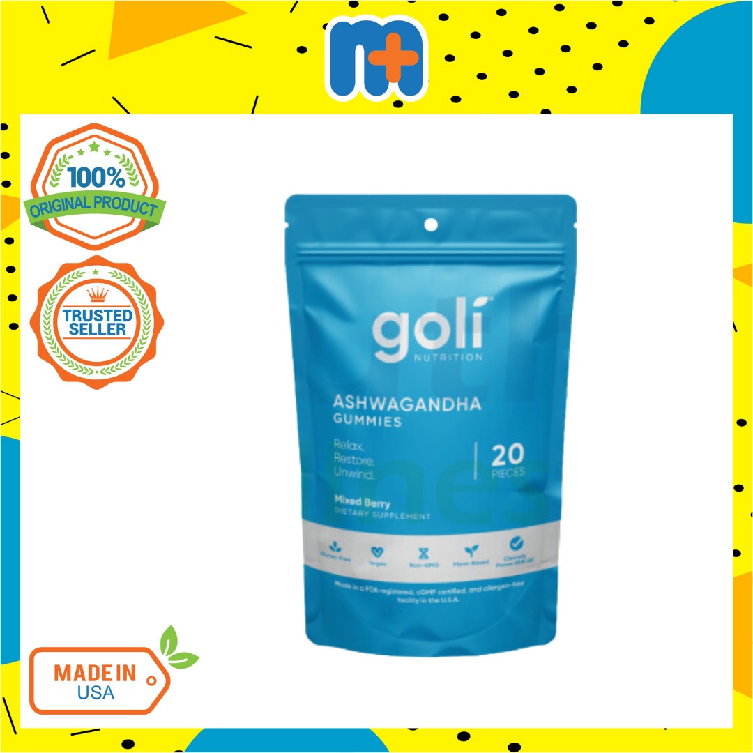 GOLI NUTRITION ASHWAGANDHA GUMMIES 20S