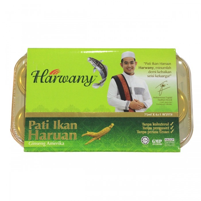 HARWANY ESSENCE OF BLACK FISH AMERICAN GINSENG 75ML X 6 FOC 1