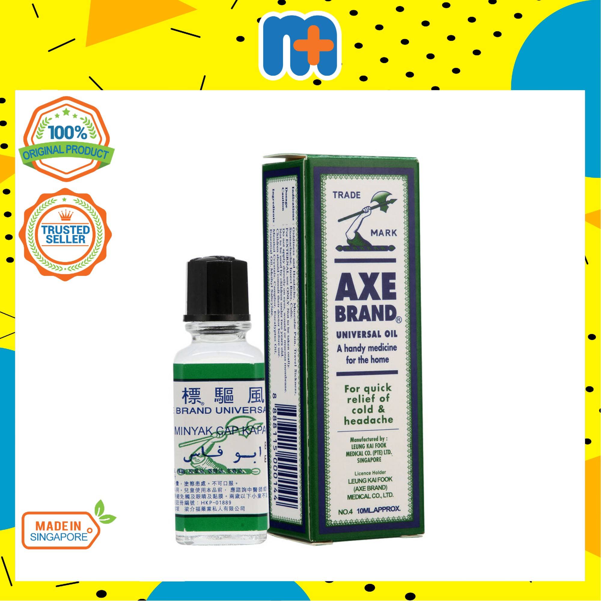 Cap Kapak Minyak Angin Axe Medicated Oil 6 3ml