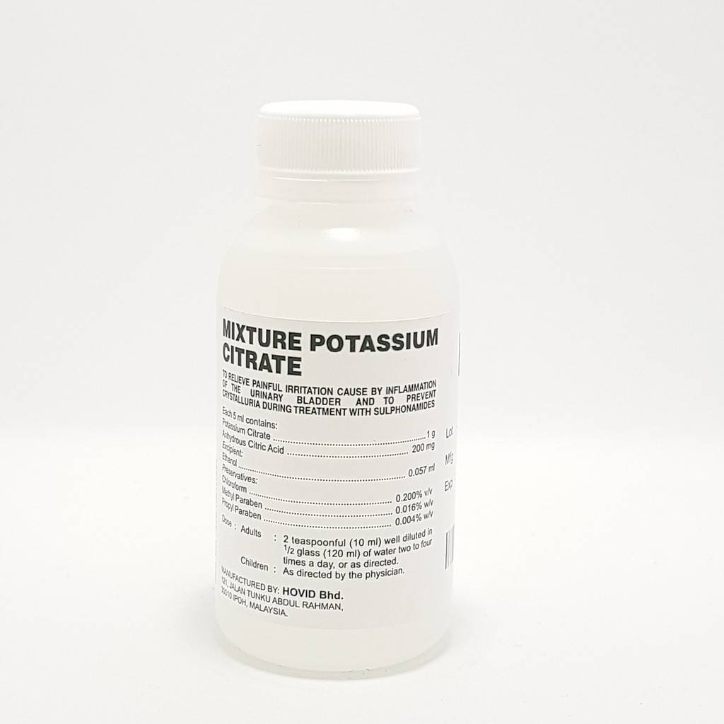 [MPLUS] HOVID Mixture Potassium Citrate 100ml