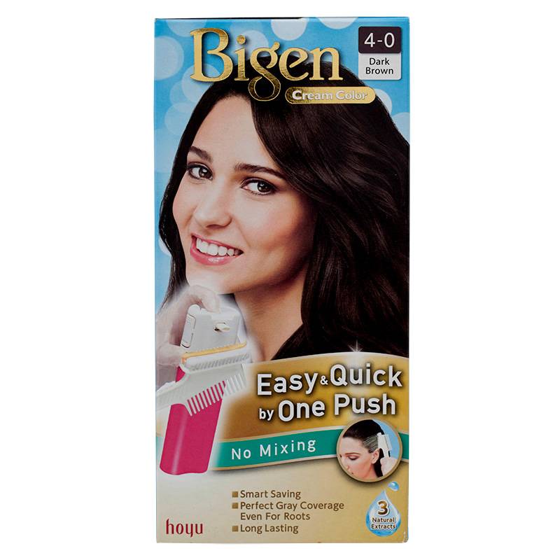 Mplus Bigen Cream Color 4 0 Dark Brown