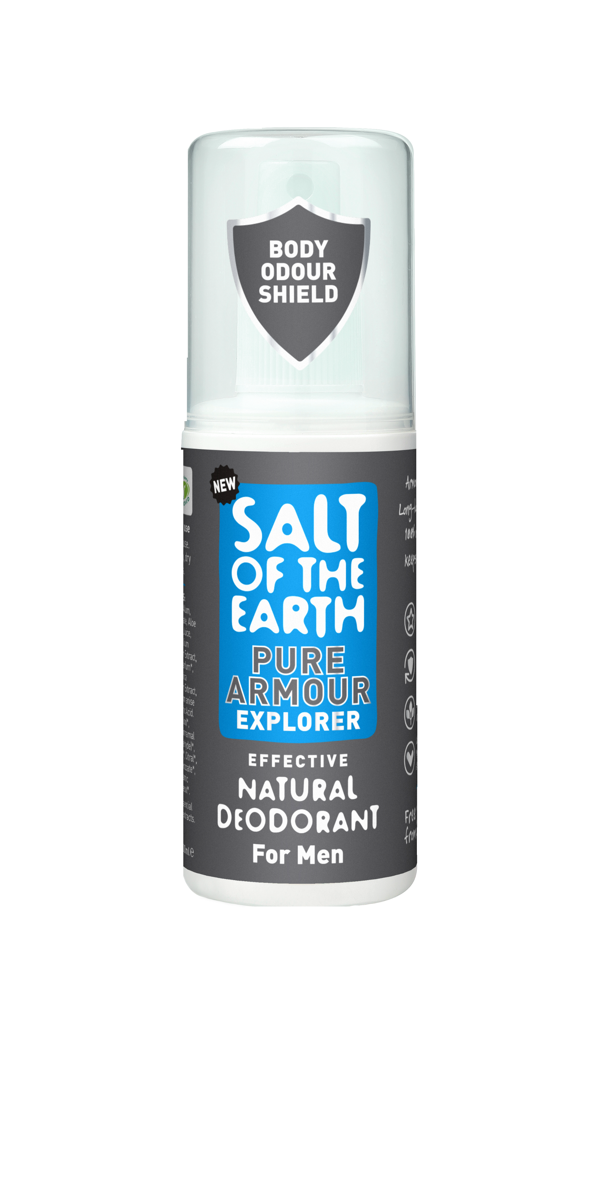 [MPLUS] SALT OF THE EARTH Natural Crystal Deodorant Pure Armour Spray 100ml