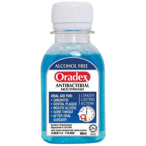 ORADEX ANTIBACTERIAL MOUTHWASH 90ML