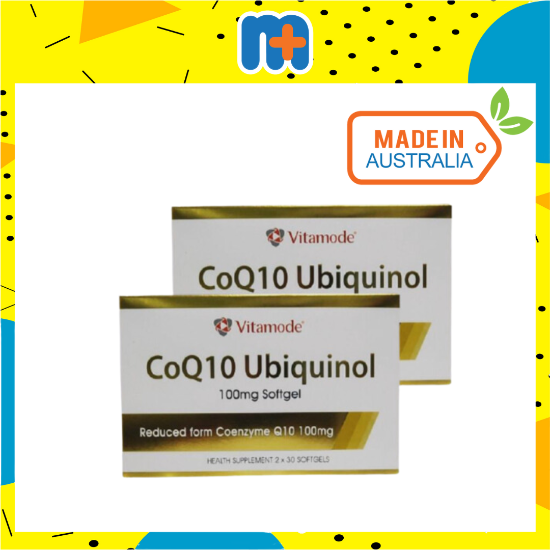 [MPLUS] VITAMODE Coq10 Ubiquinol 100mg 2x30 Softgels