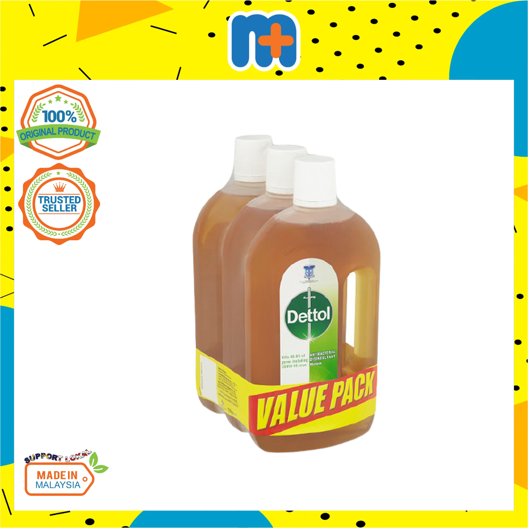 DETTOL ANTISEPTIC LIQUID 750ML X 3