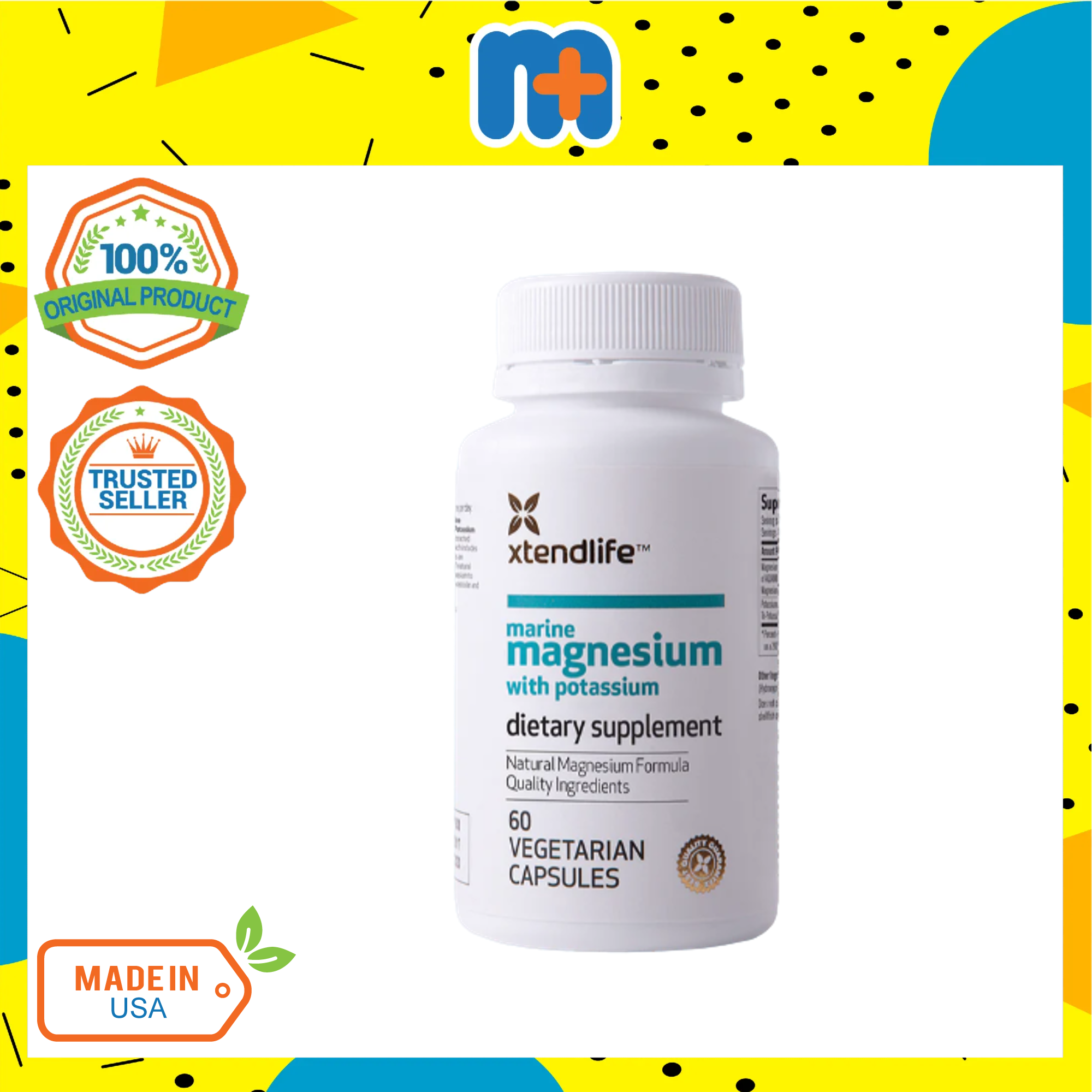 XTENDLIFE MARINE MAGNESIUM WITH POTASSIUM 60S