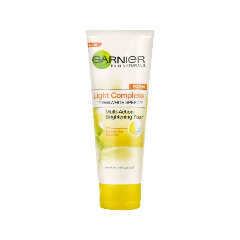 garnier light complete white speed brightening foam