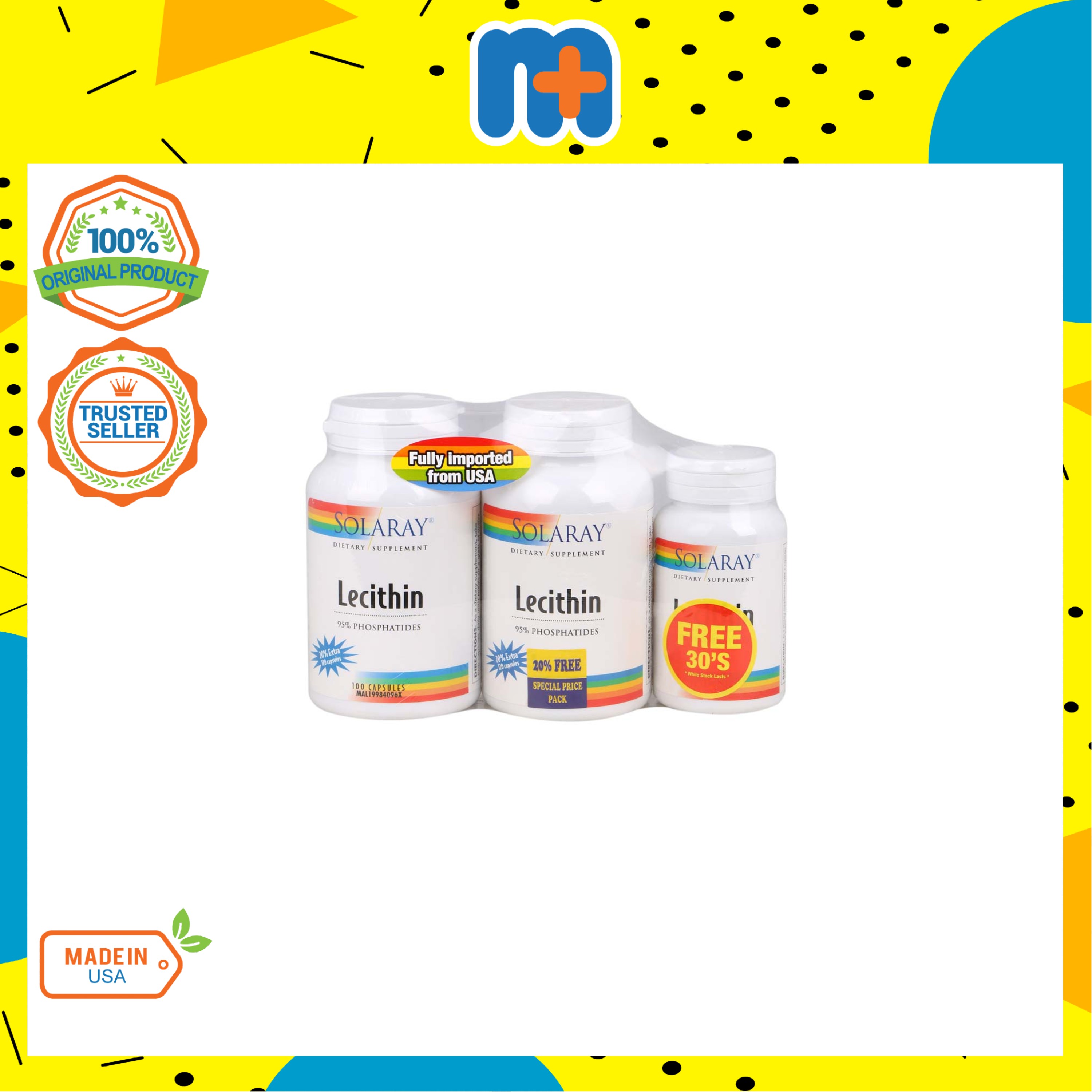 SOLARAY LECITHIN 120S x2 + 30S